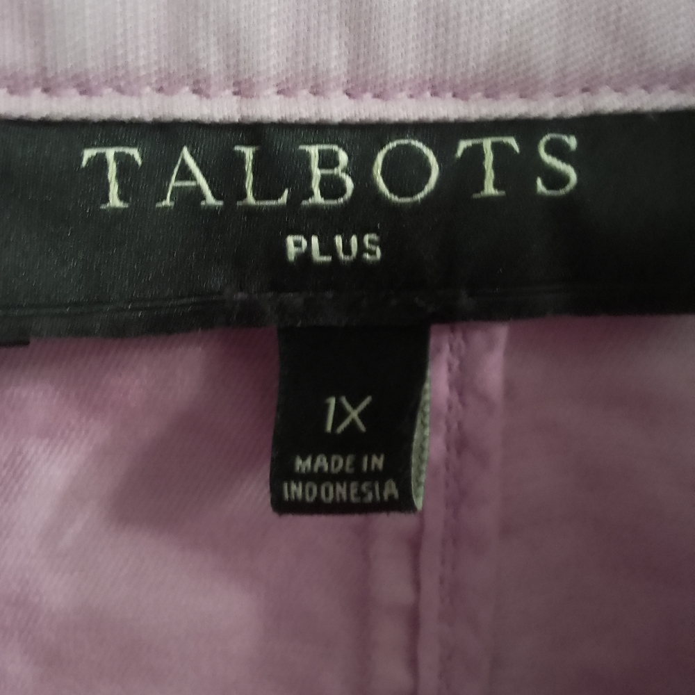Talbots Light Purple Military Button FrontUtility Jacket Size 1x 100% Cotton - Picture 3 of 15